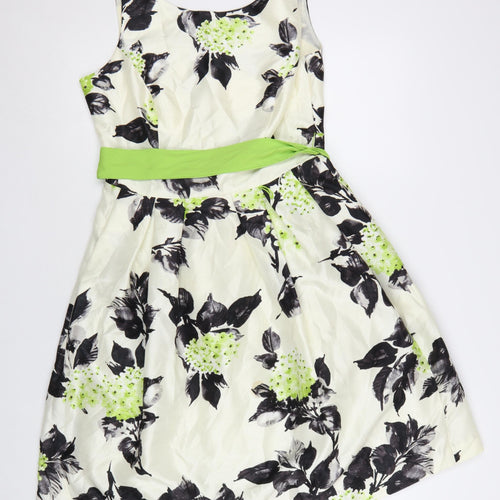 Jessica Howard Women’s Ivory Floral Fit & Flare Dress Size 10