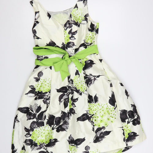 Jessica Howard Women’s Ivory Floral Fit & Flare Dress Size 10