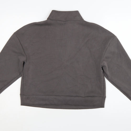 Marks and Spencer Goodmove Grey 1/2 Zip Sweatshirt Womens Size 12