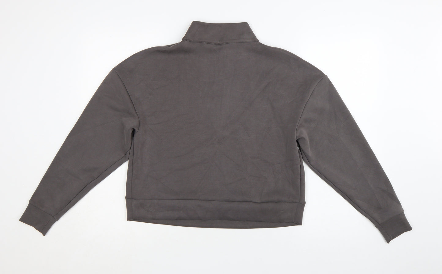 Marks and Spencer Goodmove Grey 1/2 Zip Sweatshirt Womens Size 12