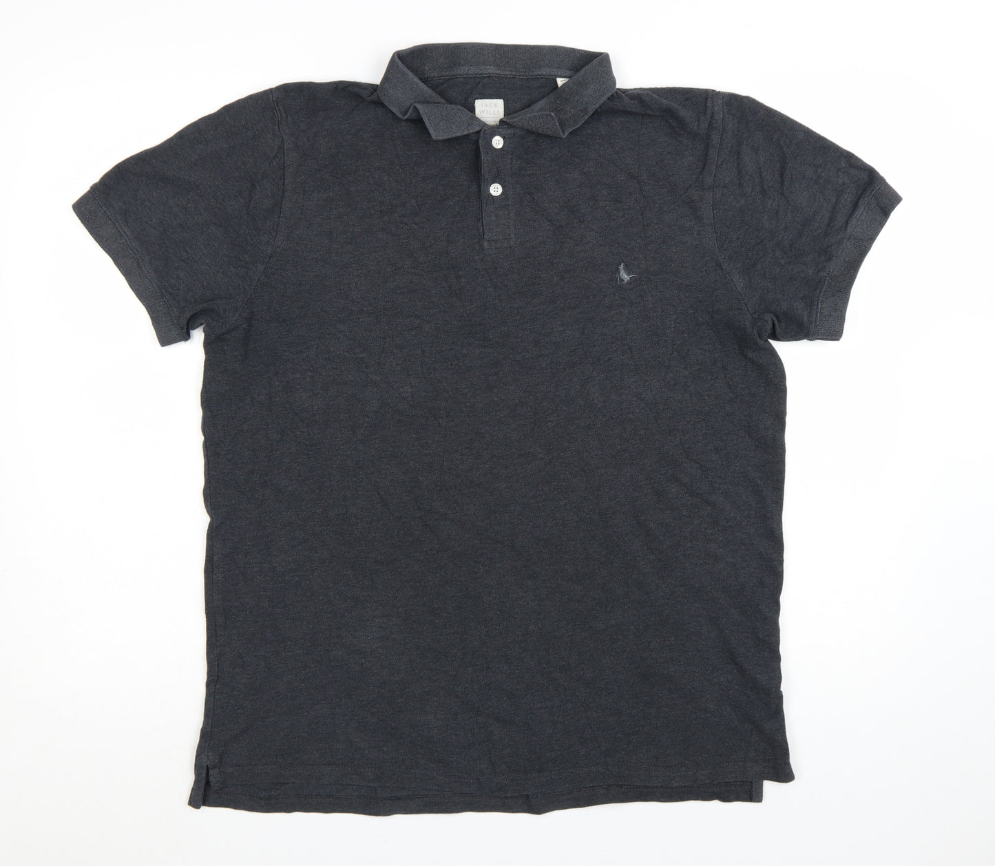 Jack Wills Men's Black XL Polo Shirt Classic Cotton Short Sleeve