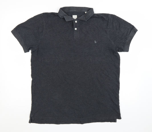 Jack Wills Men's Black XL Polo Shirt Classic Cotton Short Sleeve
