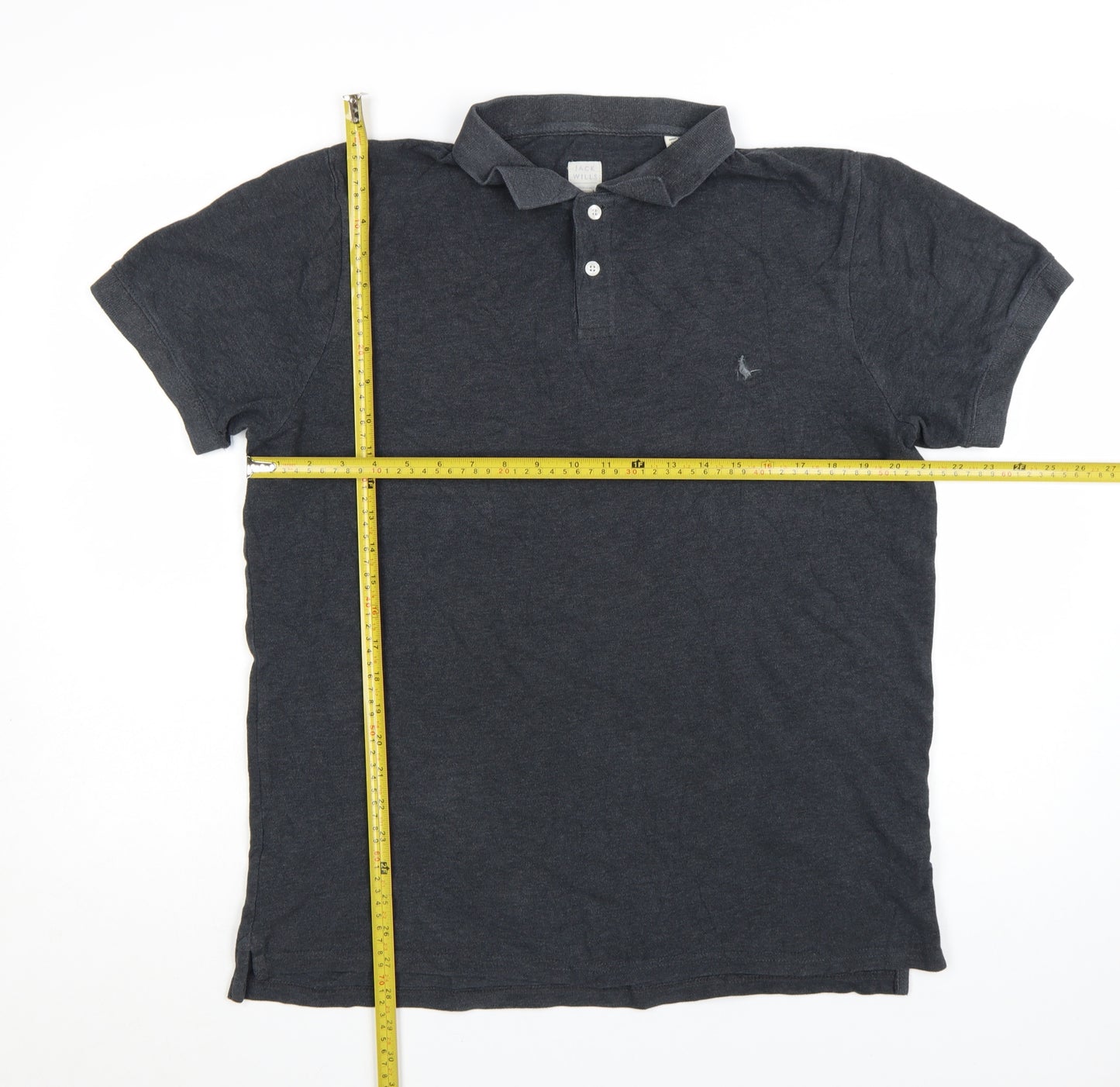 Jack Wills Men's Black XL Polo Shirt Classic Cotton Short Sleeve