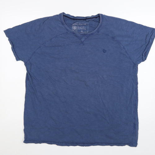 Fat Face Men's Blue Cotton Crew Neck XL T-Shirt