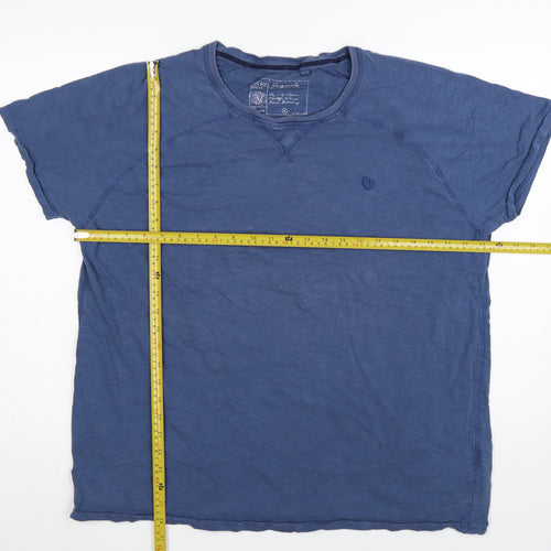 Fat Face Men's Blue Cotton Crew Neck XL T-Shirt