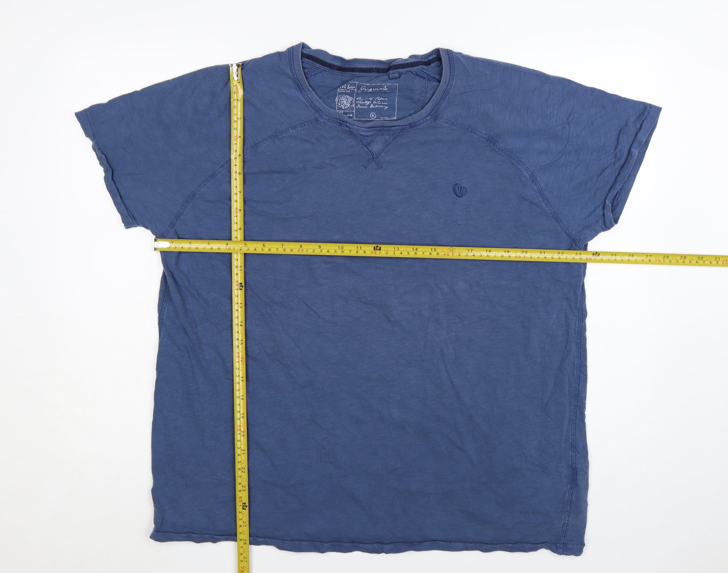 Fat Face Men's Blue Cotton Crew Neck XL T-Shirt
