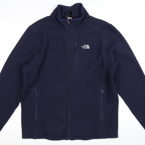 The North Face Men's Blue Full Zip Fleece Jacket Size L