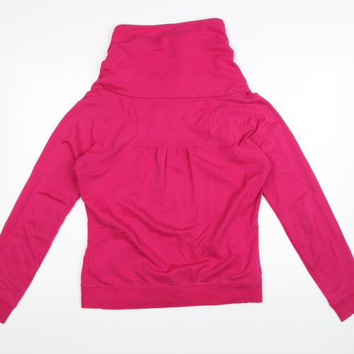 Gap Womens Pink Full Zip Hoodie Size M Long Sleeve Cotton Blend