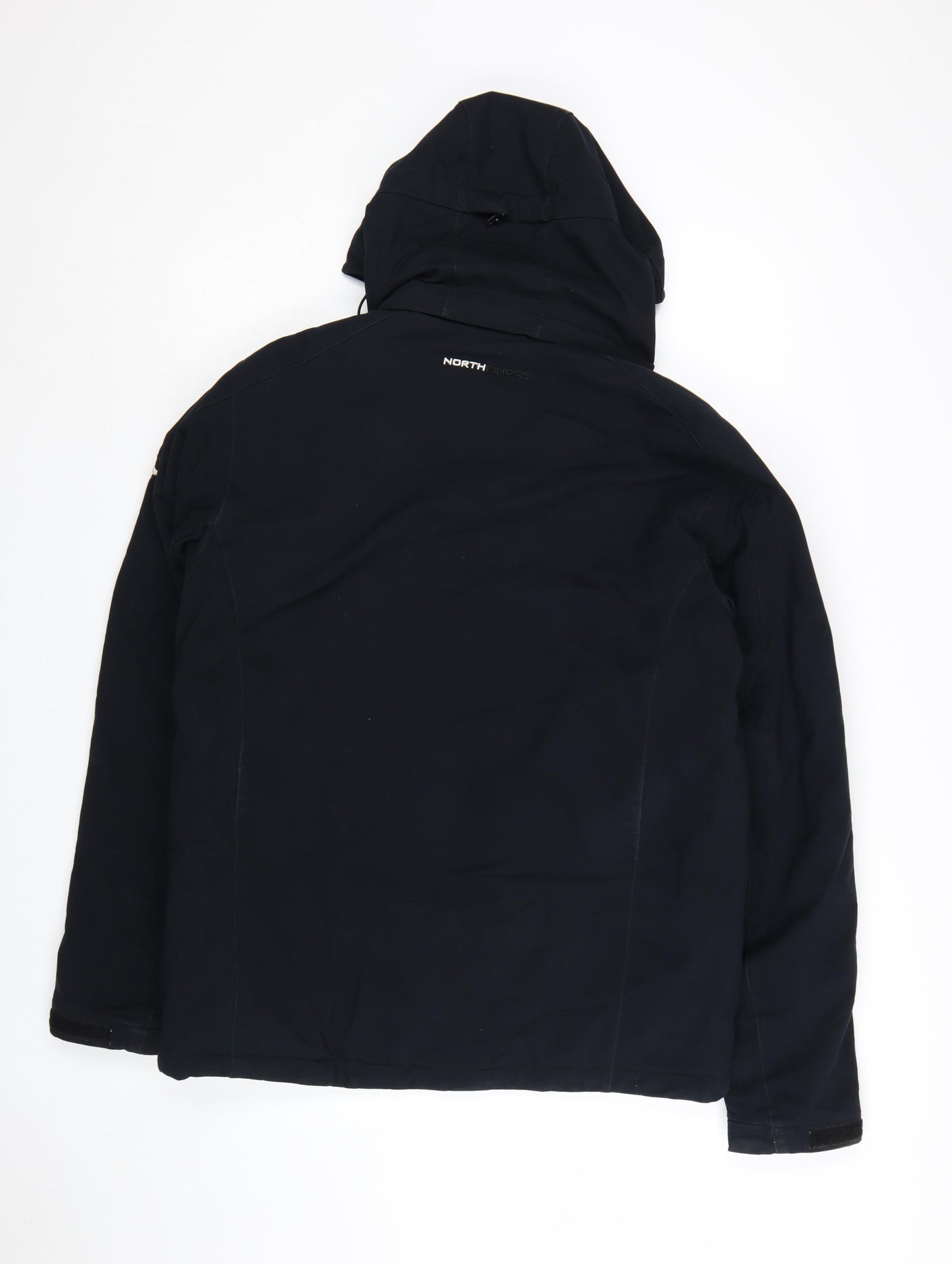 Northfinder Men's Black Softshell Hooded Winter Parka Jacket M