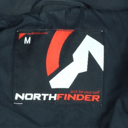 Northfinder Men's Black Softshell Hooded Winter Parka Jacket M