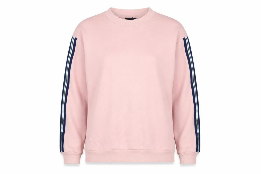 Topshop Petite Pink Long Sleeve Pullover Sweatshirt UK 10