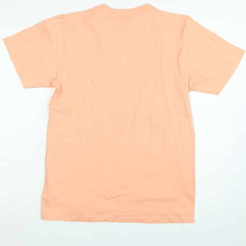 Nautica Competition Women's Peach T-Shirt UK 10 100% Cotton Short Sleeve