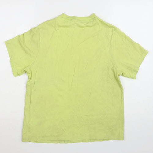 Adidas Women's Green Short Sleeve Cotton Sports T-Shirt Size 10