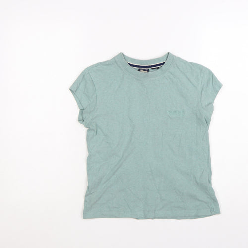 Superdry Womens Green Basic Jersey Cotton T-Shirt Size 10