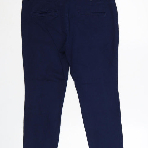 Banana Republic Women Petites Blue Slim Cropped Trousers Size 10