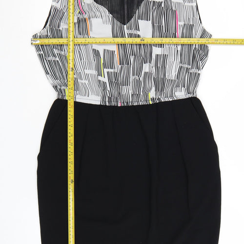 John Lewis Women’s Multicoloured Size 12 Sleeveless Sheath Dress
