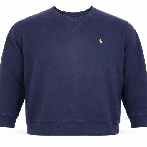 Polo Ralph Lauren Men's Blue XL Crew Neck Cotton Pullover Sweatshirt