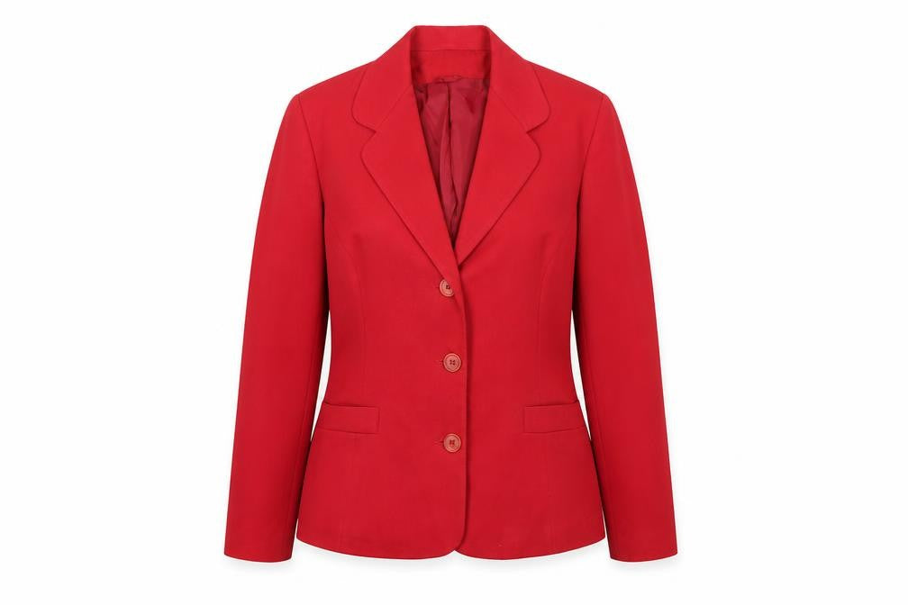 Dorothy Perkins Women's Red Blazer UK 14 Single-Breasted Classic Fit