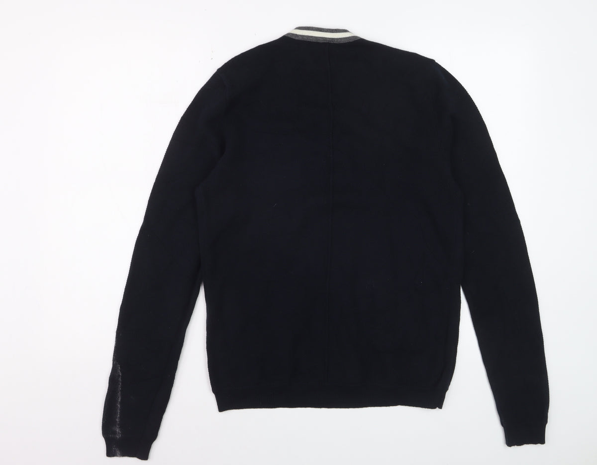 Rag & Bone Men's Black Knit Crew Neck Pullover Jumper Size L