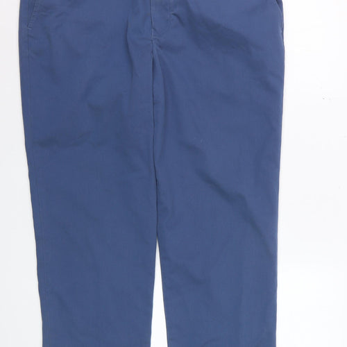 Charles Tyrwhitt Men's Blue Chino Trousers 36W 32L Cotton Stretch
