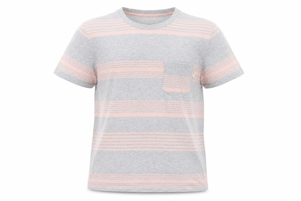 Jack Wills Men’s Grey Striped Cotton T-Shirt Size M Regular Fit