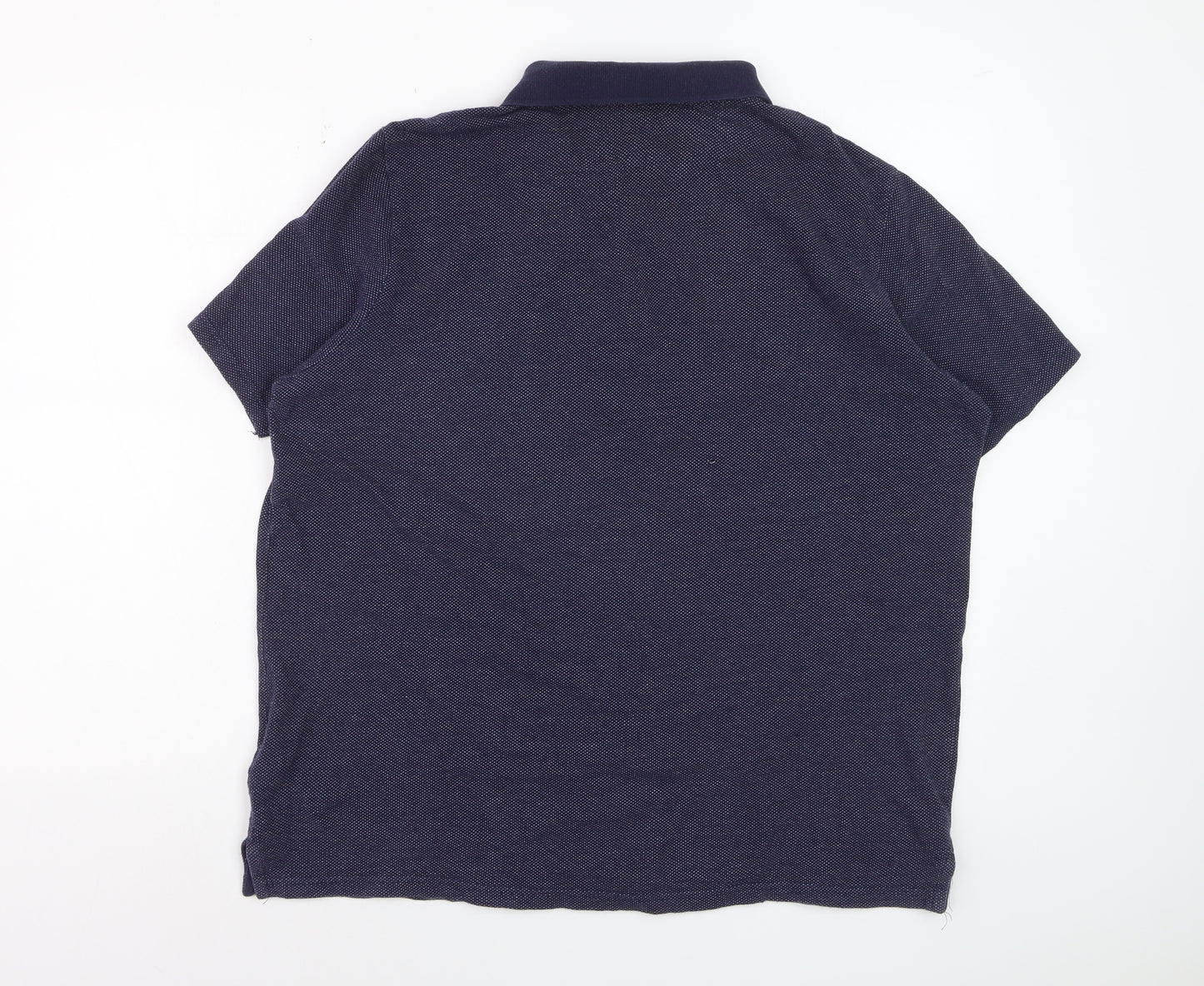 Livergy Men’s Blue Cotton Short Sleeve Polo Shirt XL