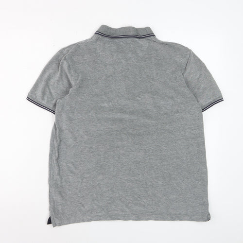 Burton Menswear London Grey Regular Fit Polo Shirt Size L