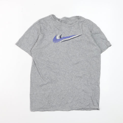 Nike Boys Grey XL Sports Graphic Cotton T-Shirt