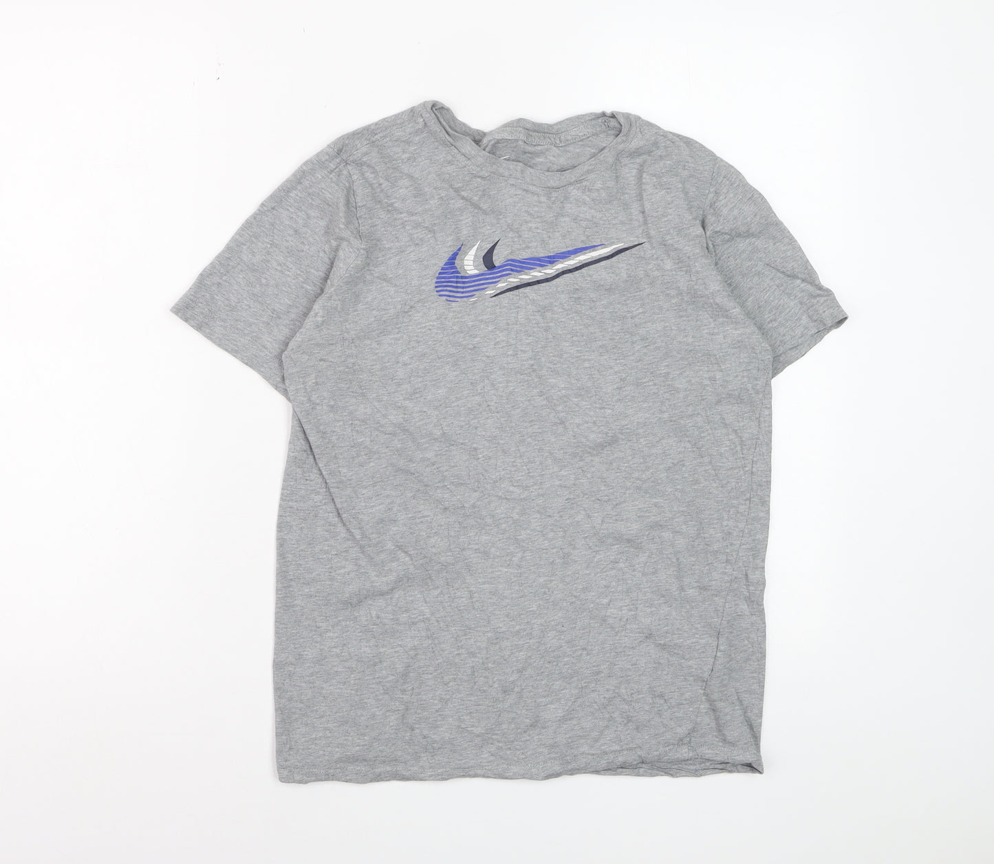 Nike Boys Grey XL Sports Graphic Cotton T-Shirt