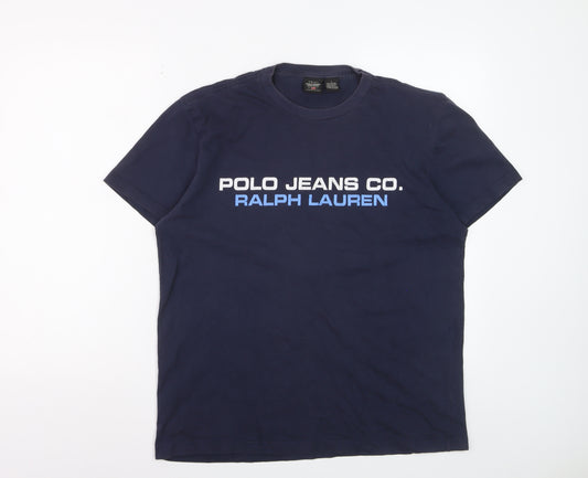 Ralph Lauren Polo Jeans Co. Men's Blue L Crew Neck T-Shirt