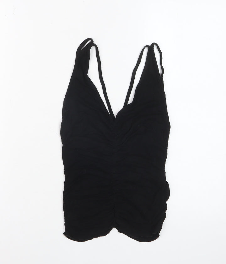 Soya Paris Women's Black Spaghetti Strap Camisole Tank Top S