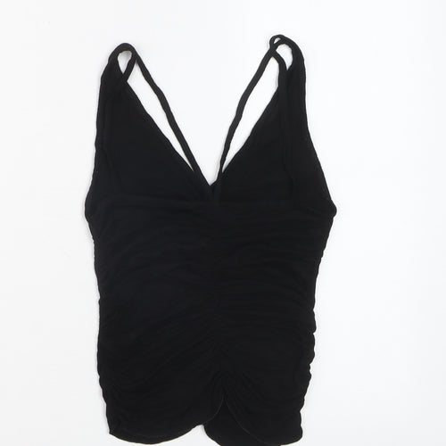 Soya Paris Women's Black Spaghetti Strap Camisole Tank Top S