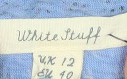 White Stuff Womens Blue Striped Long Sleeve Jersey T-Shirt Size 12