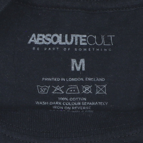 Absolute Cult Men's Black The Doors Graphic Band T-Shirt - Size M
