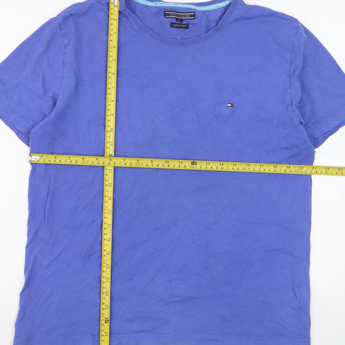 Tommy Hilfiger Men's Blue XL Organic Cotton Crew Neck T-Shirt