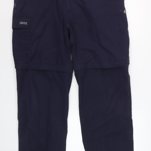 Craghoppers Men's Blue Convertible Cargo Trousers Size L 36 in