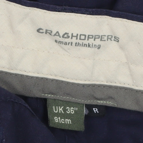 Craghoppers Men's Blue Convertible Cargo Trousers Size L 36 in
