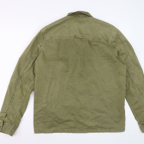 Penfield Men's Green Cotton Long Sleeve Button-Up Shirt M