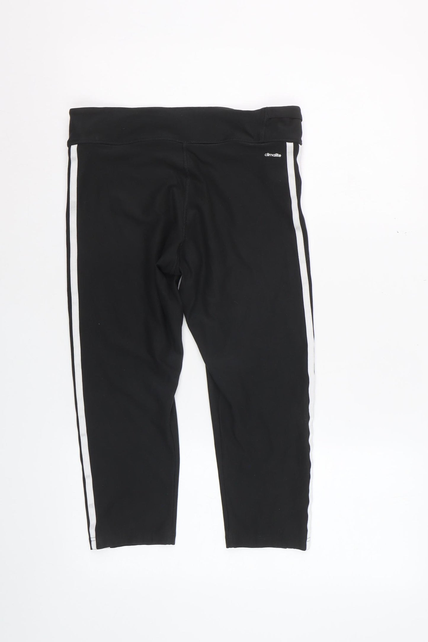 Adidas Women Black Capri Leggings Size 12-14 Climalite