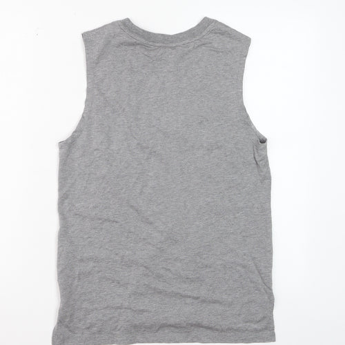 Nike Womens Grey Sleeveless Tank Top XS Basic Sportswear