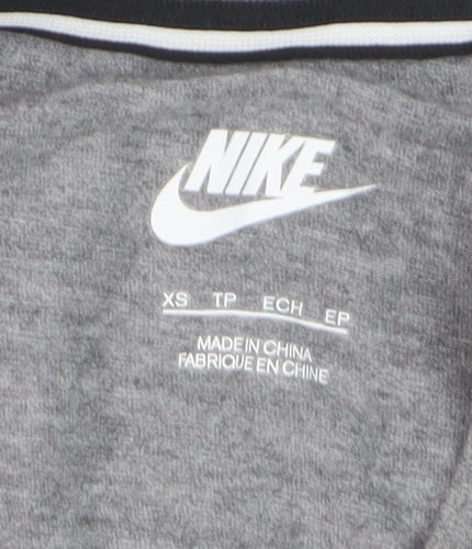 Nike Womens Grey Sleeveless Tank Top XS Basic Sportswear