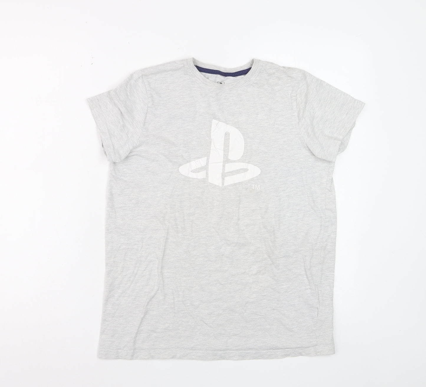 PlayStation Boys Grey 12-13 Years Logo Short Sleeve T-Shirt