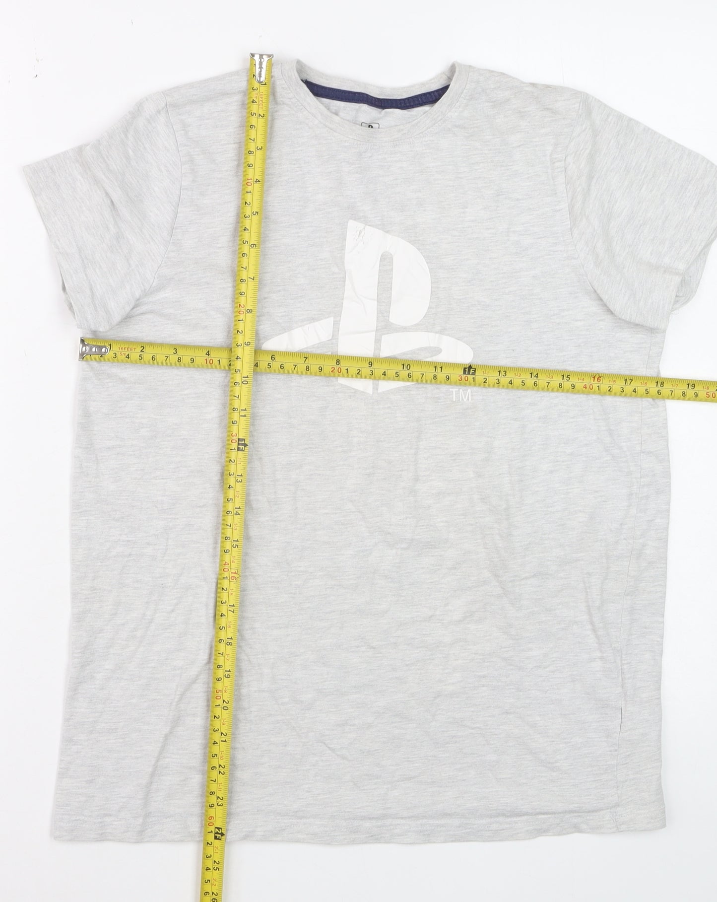 PlayStation Boys Grey 12-13 Years Logo Short Sleeve T-Shirt