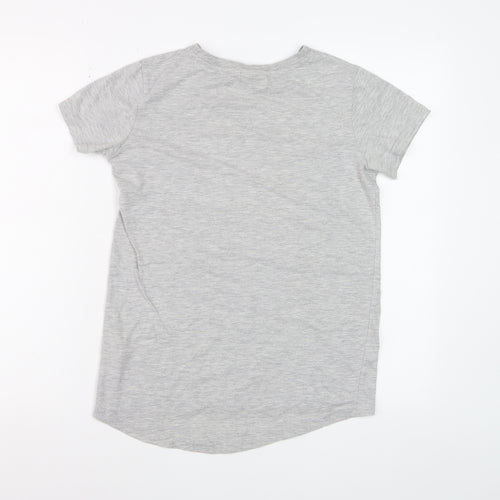 Harry Potter Girls Grey Sequin Crest Short Sleeve T-Shirt 12-13 Years
