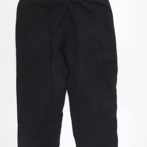 Chums Men's Black Cargo Trousers Size 32 Regular Fit