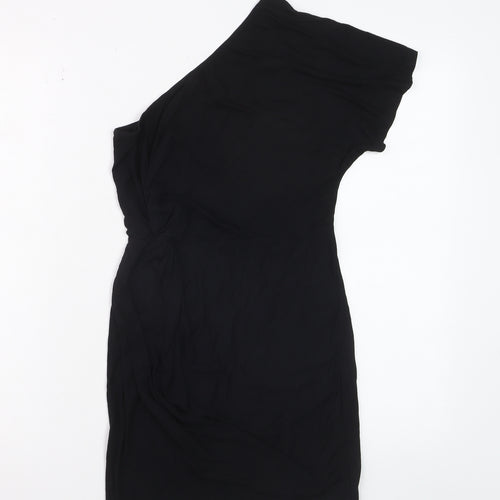 ASOS Women’s Black One Shoulder Bodycon Dress Size 8