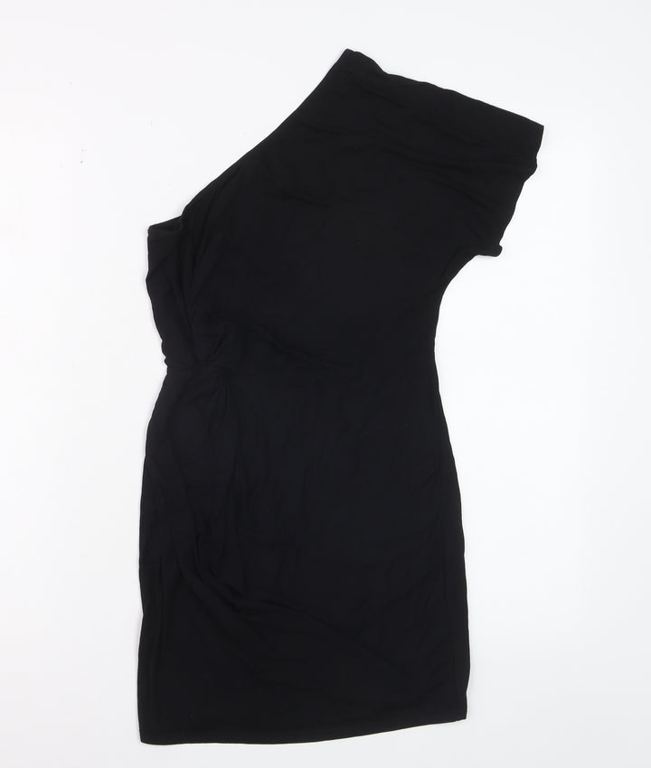 ASOS Women’s Black One Shoulder Bodycon Dress Size 8