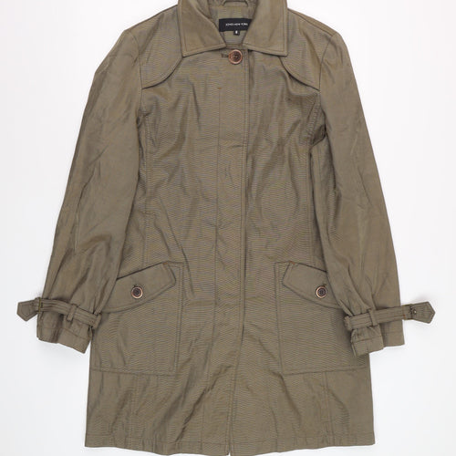 Jones New York Men's Brown Mid-Length Trench Coat Size M