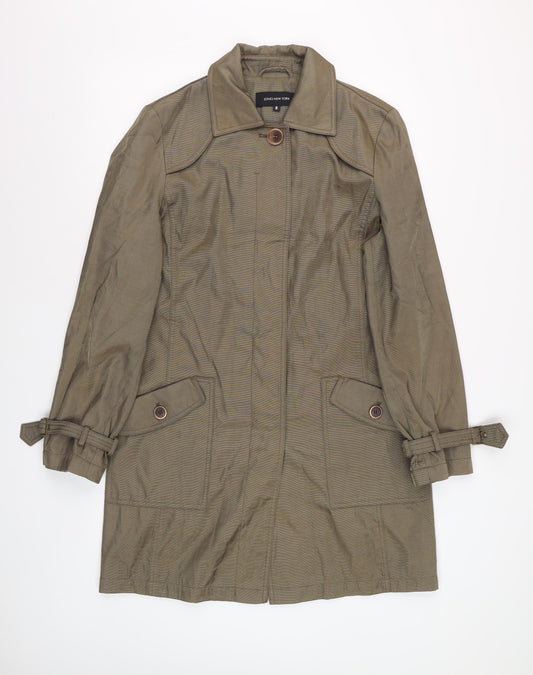 Jones New York Men's Brown Mid-Length Trench Coat Size M