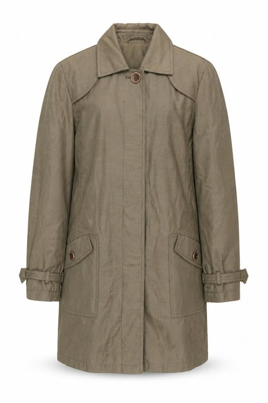 Jones New York Men's Brown Mid-Length Trench Coat Size M